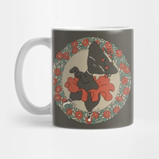 Black Cat Ballerina Mug